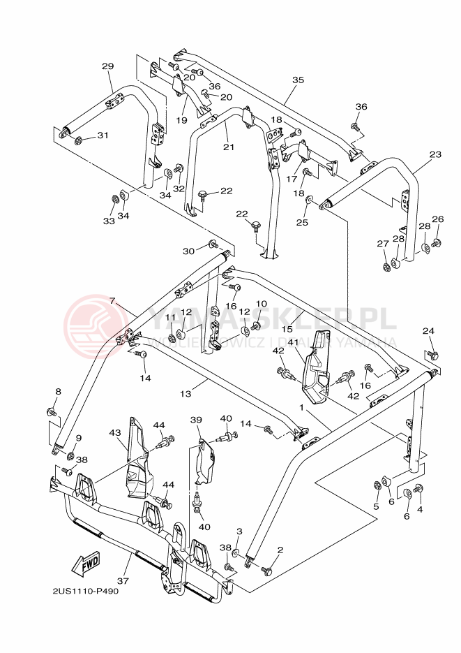 Schemat "GUARD" do Yamaha VIKING VI