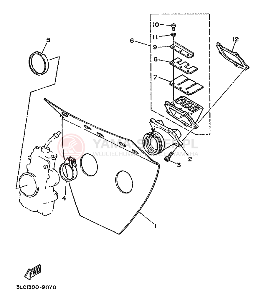 Schemat "Wtrysk paliwa" do Yamaha TZ250