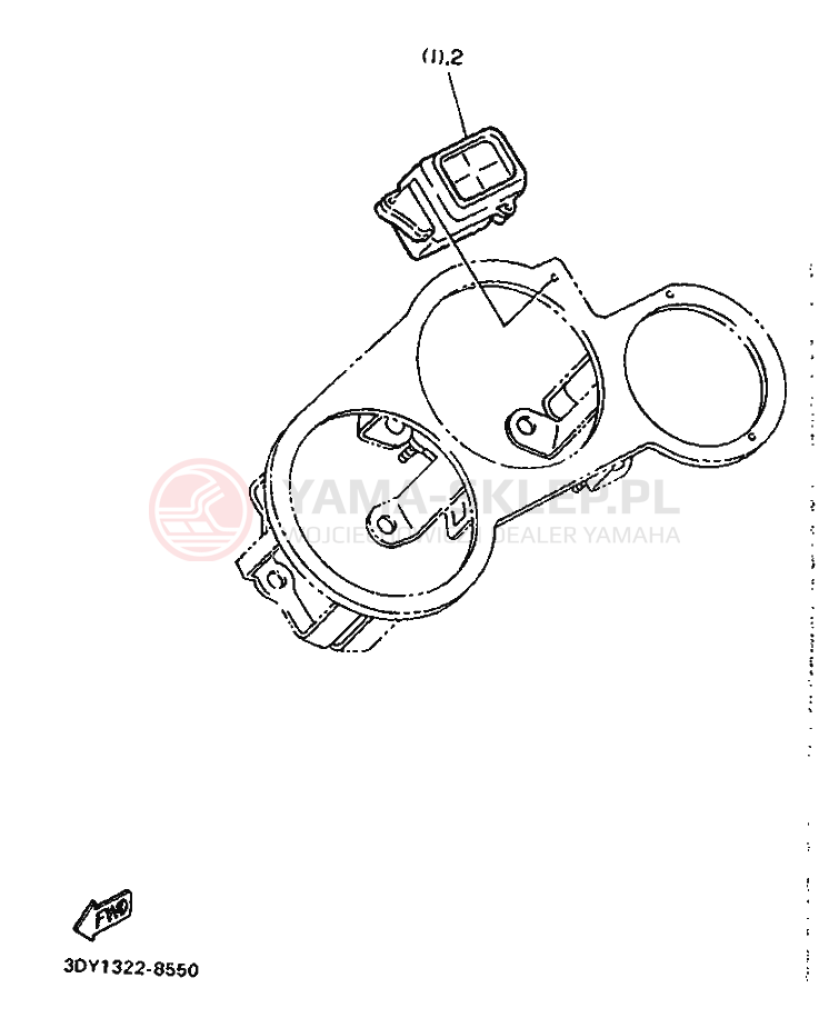 Schemat "licznik" do Yamaha FZ750 GENESIS