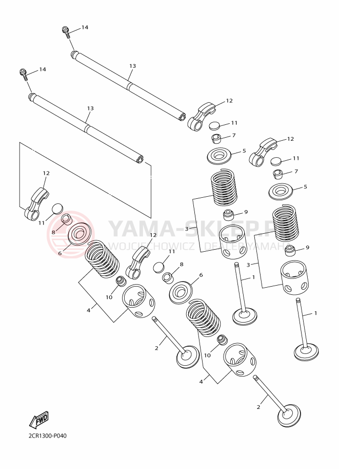 Schemat "zawory" do Yamaha YZF-R1M
