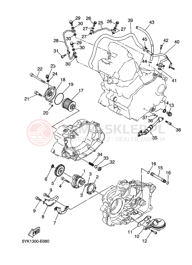 Schemat "Pompa olejowa" do Yamaha MT03