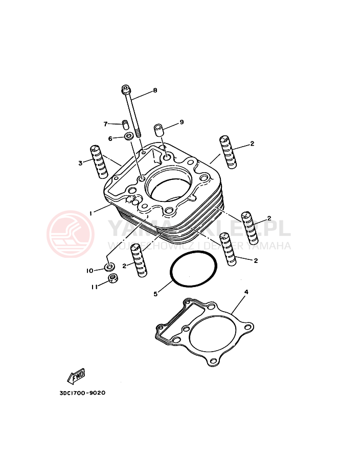 Schemat "cylinder" do Yamaha SRX250