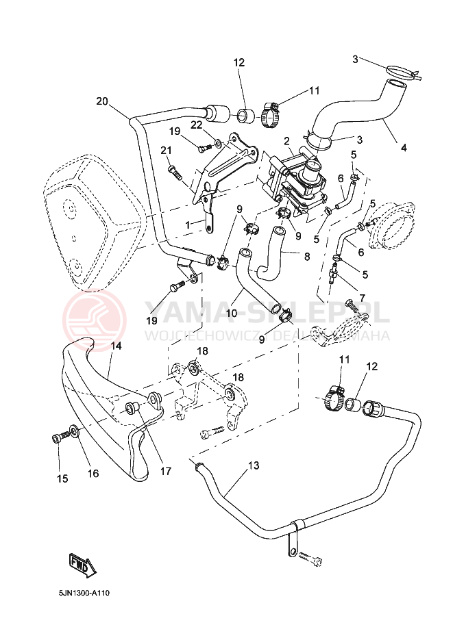 Schemat "WYDECH 2" do Yamaha BT1100