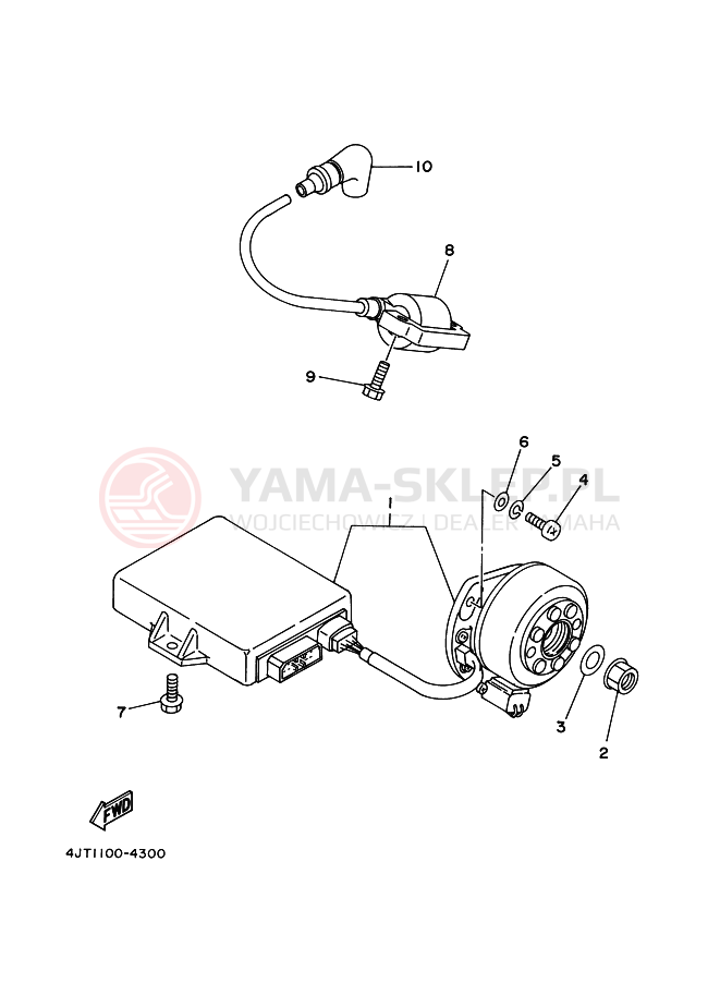 Schemat "prądnica" do Yamaha TZ125