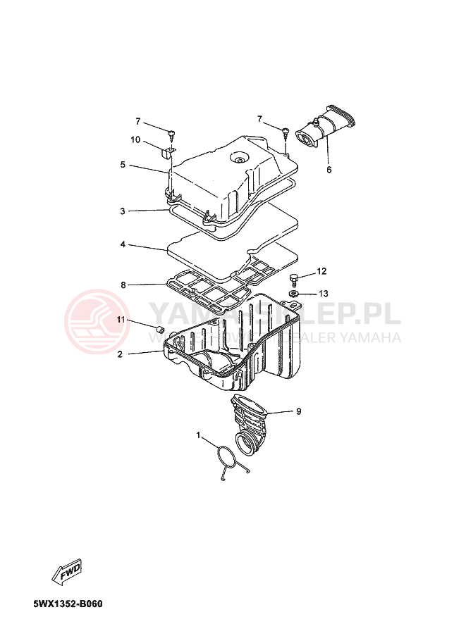 Schemat "Wtrysk paliwa" do Yamaha TZR 50