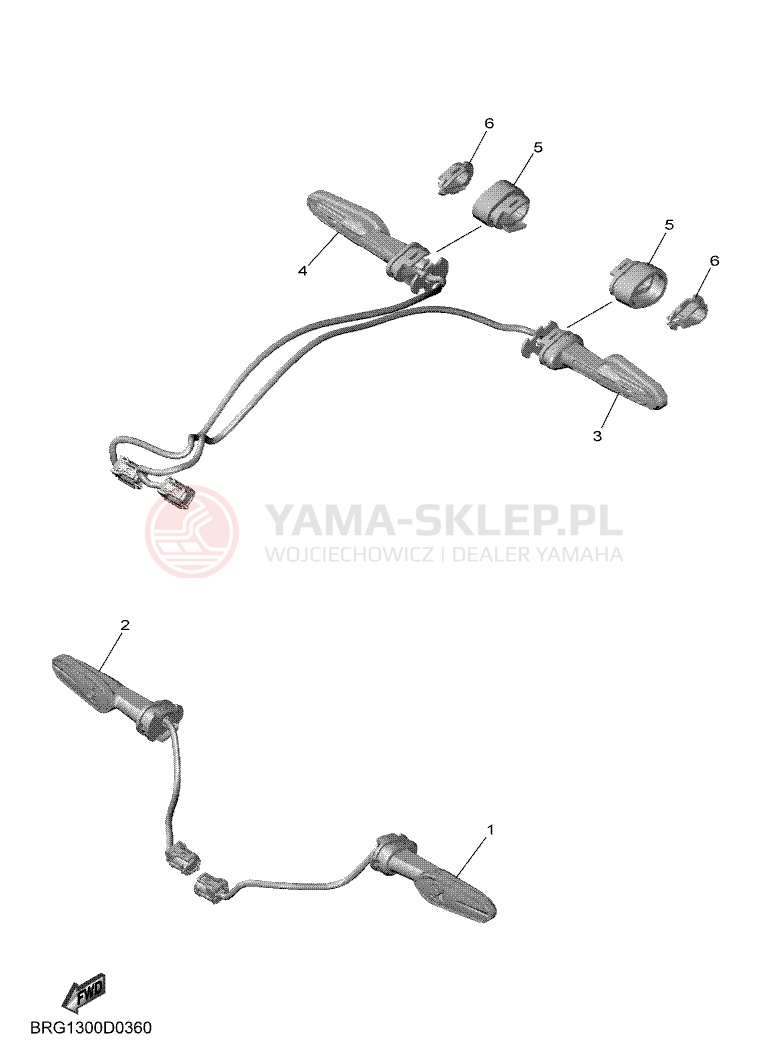 Schemat "kierunkowskazy" do Yamaha MT-03