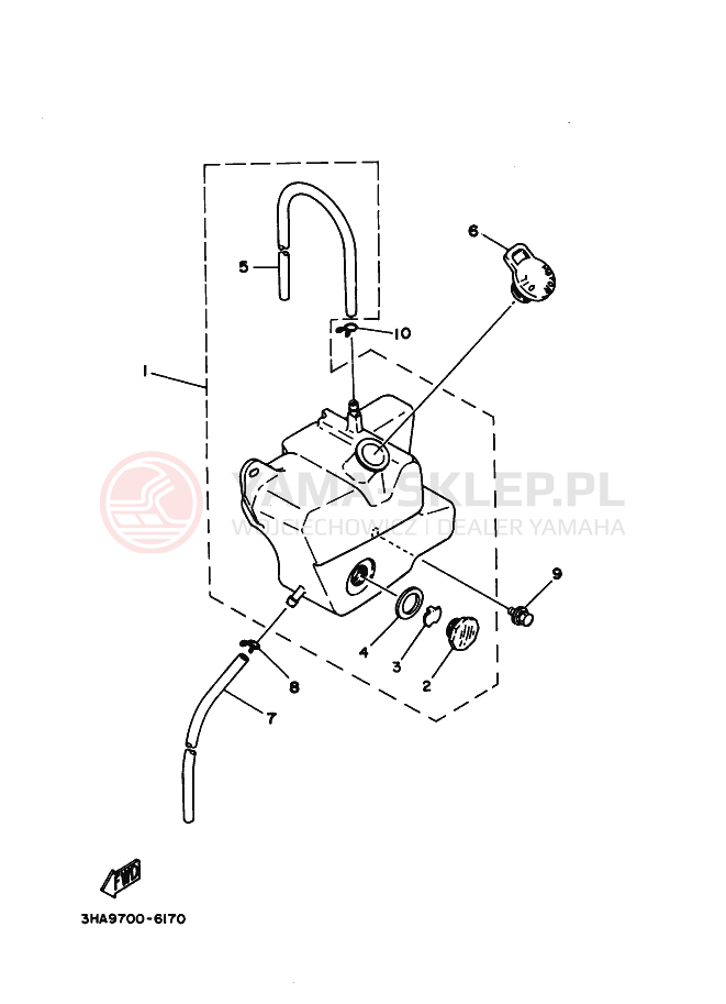 Schemat "Miska olejowa" do Yamaha AG100F