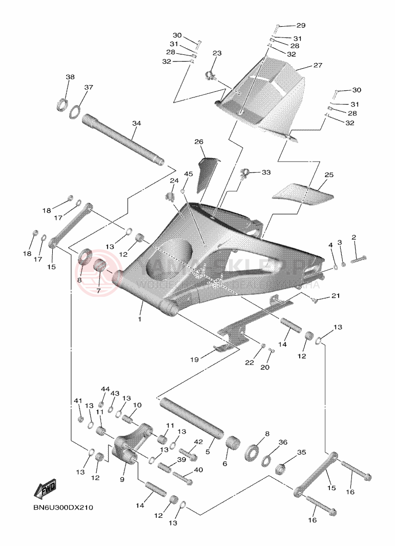 Schemat "wahacz" do Yamaha YZF-R6