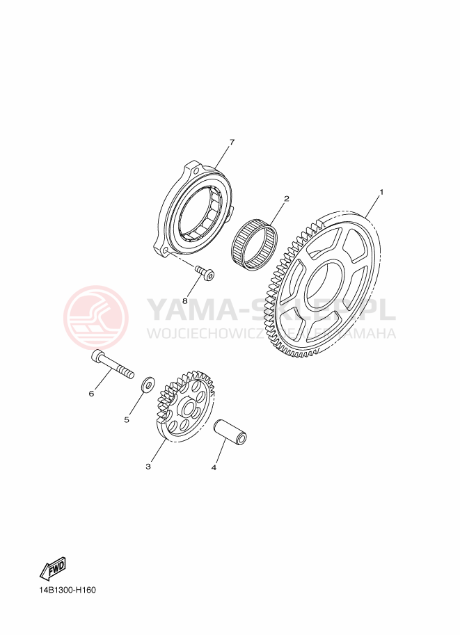 Schemat "rozrusznik" do Yamaha YZF-R1