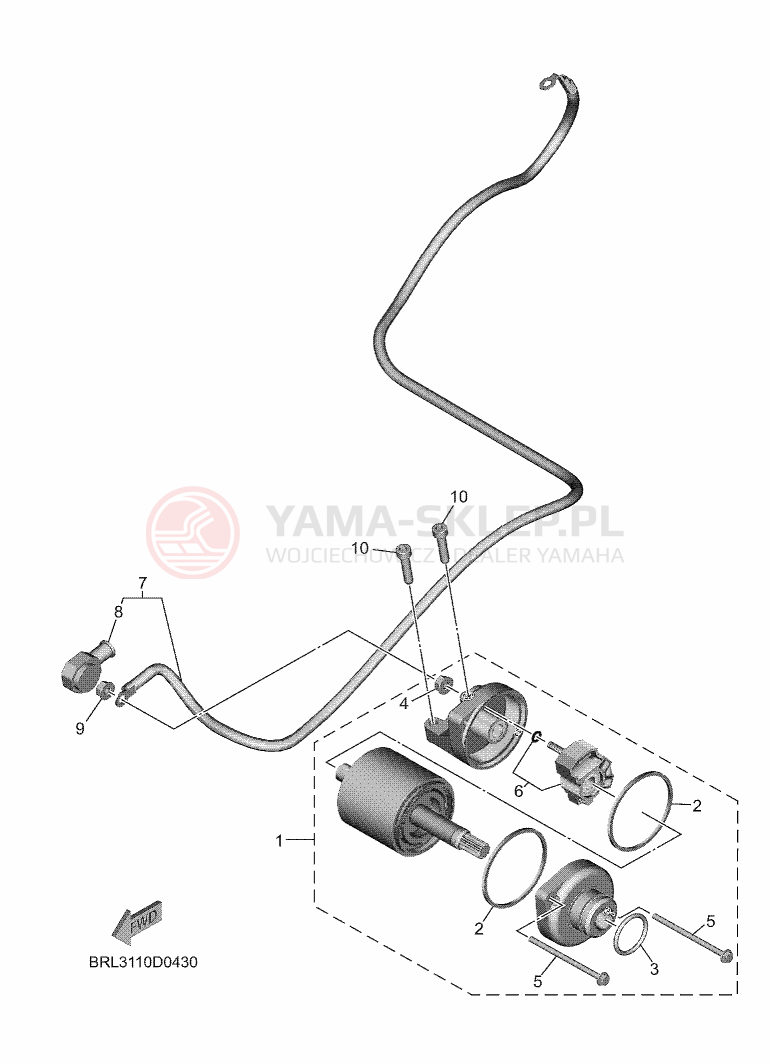 Schemat "rozrusznik" do Yamaha TENERE 700