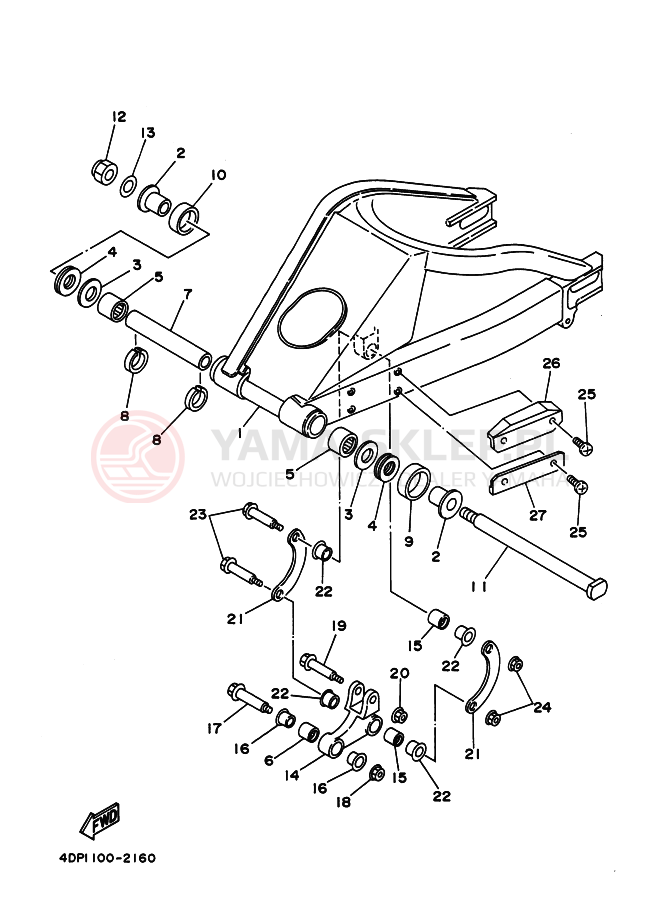 Schemat "wahacz" do Yamaha TZ250