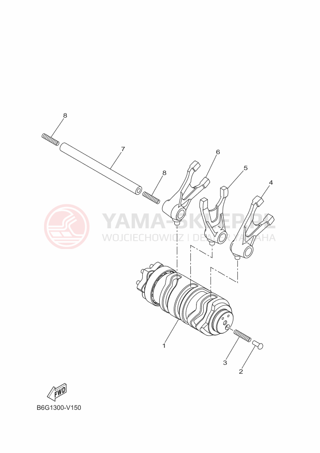 Schemat "Wodziki, automat" do Yamaha MT-125