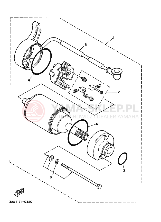 Schemat "rozrusznik" do Yamaha TW125