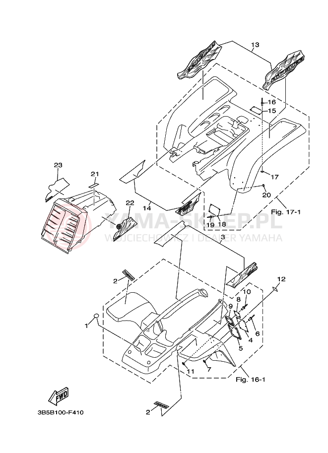 Schemat "naklejki" do Yamaha BANSHEE