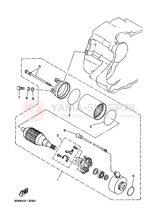 Schemat "rozrusznik" do Yamaha YFA-1