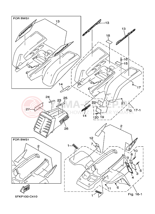 Schemat "naklejki" do Yamaha BANSHEE