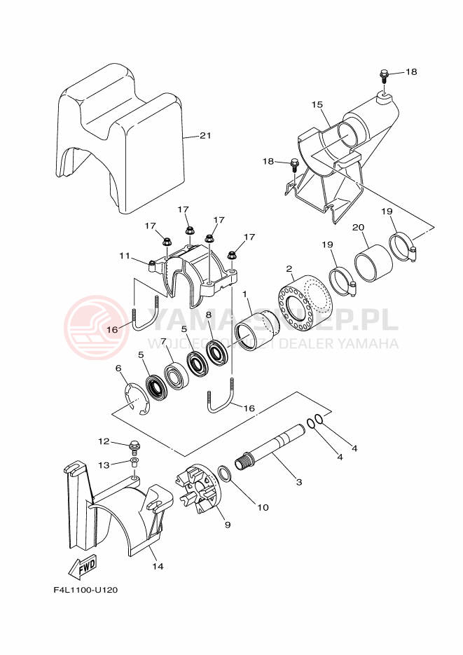 Schemat "JET UNIT" do Yamaha EXR