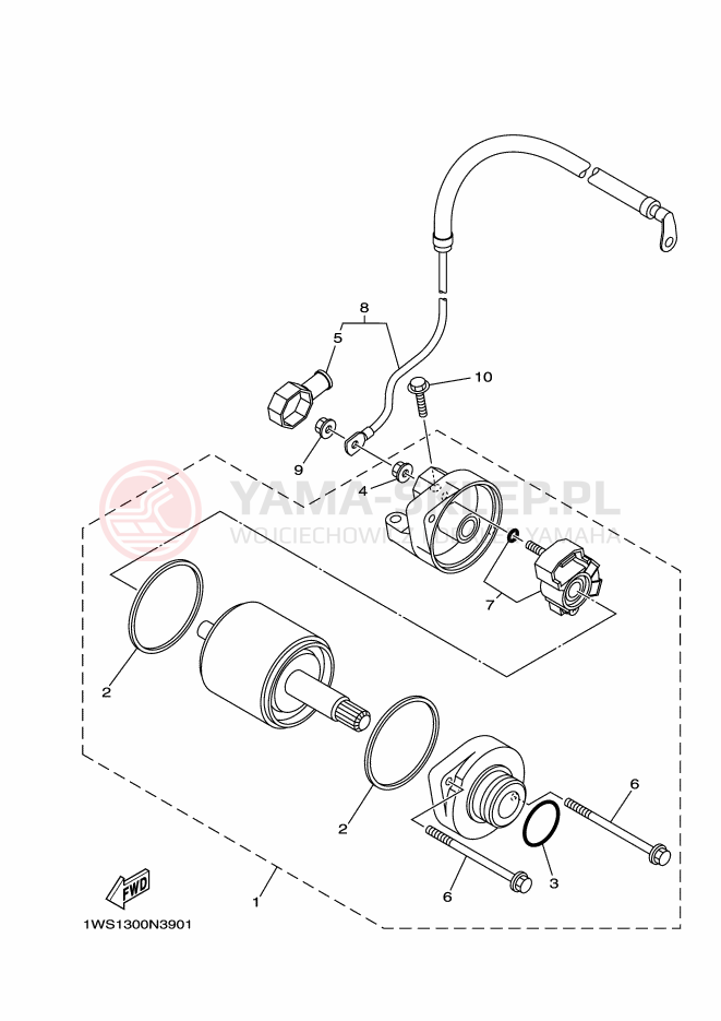 Schemat "rozrusznik" do Yamaha MT-07