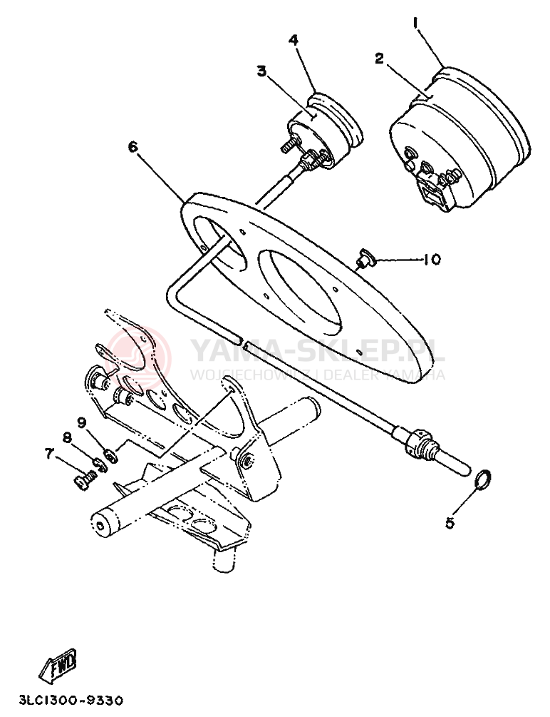 Schemat "licznik" do Yamaha TZ250