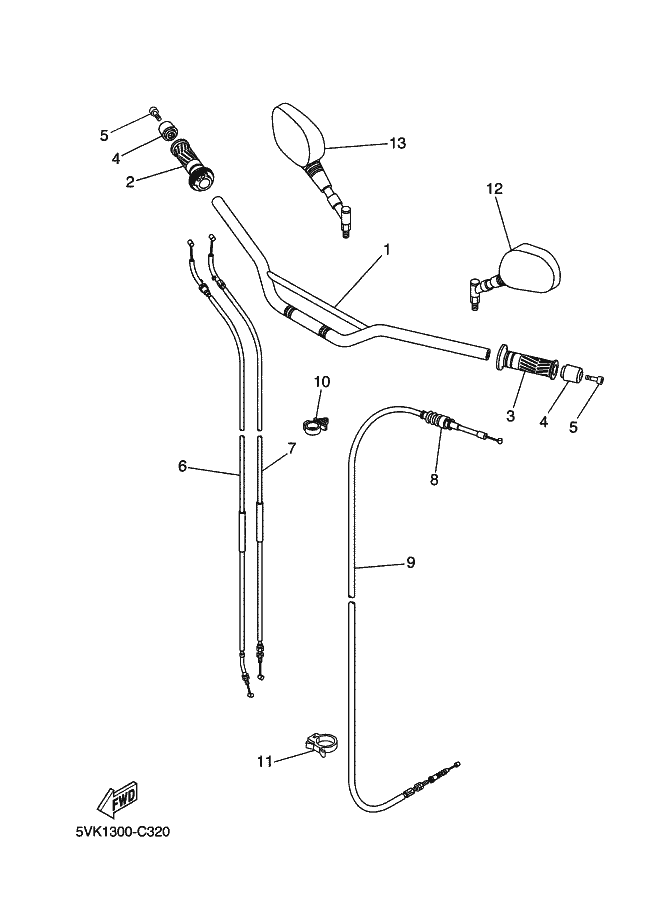 Część linka sprzegla 5VK-F6335-00-00 - sklep Yamaha YAMA-SKLEP.pl