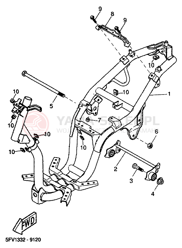 Schemat "rama" do Yamaha WHY