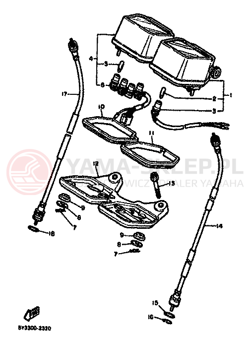 Schemat "licznik" do Yamaha XT550