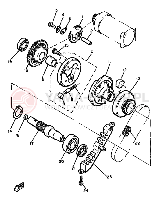 Schemat "rozrusznik" do Yamaha XJ650
