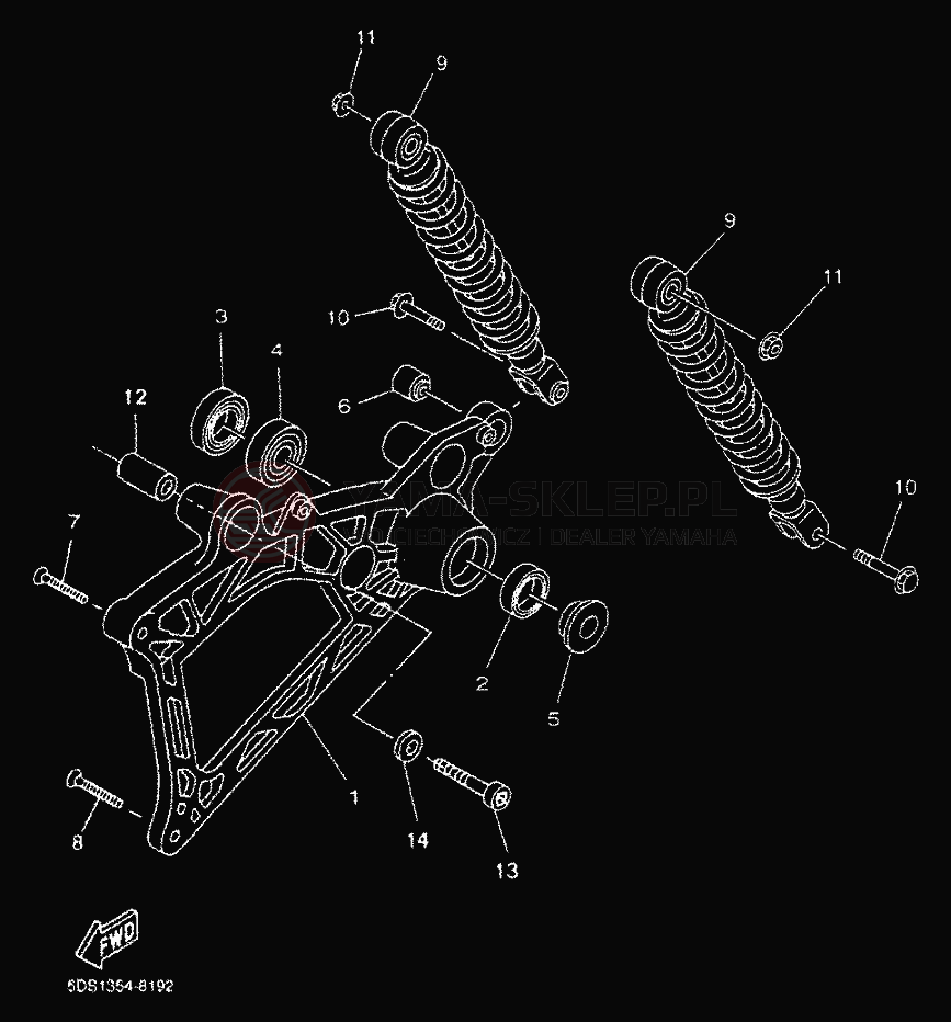 Schemat "wahacz" do Yamaha MAJESTY