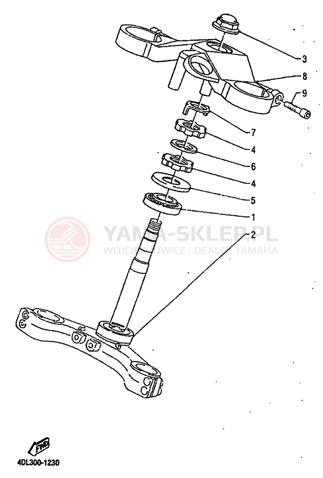 Schemat "Półki zawieszenia" do Yamaha TZR125