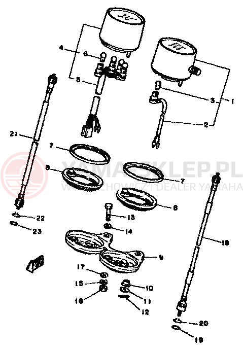 Schemat "licznik" do Yamaha XT250