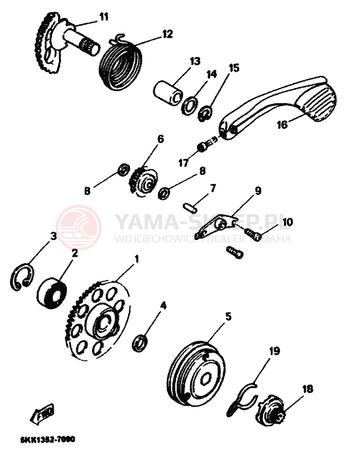 Schemat "rozrusznik" do Yamaha NEOS