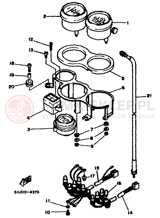 Schemat "licznik" do Yamaha RD500LC
