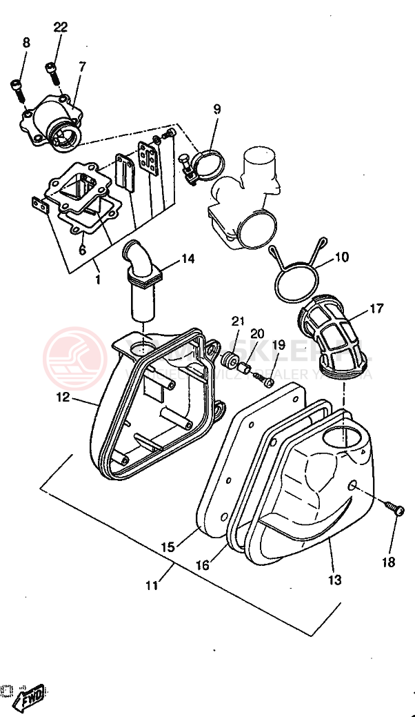 Schemat "Wtrysk paliwa" do Yamaha YQ50