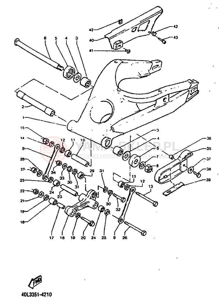 Schemat "wahacz" do Yamaha TZR125
