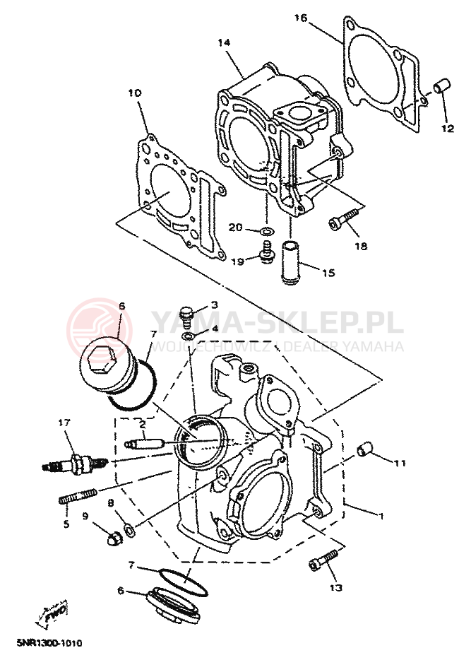 Schemat "cylinder" do Yamaha MAJESTY