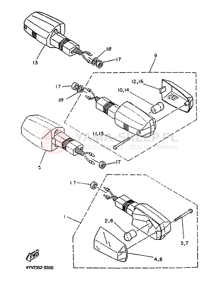 Schemat "cylinder" do Yamaha TZR50R