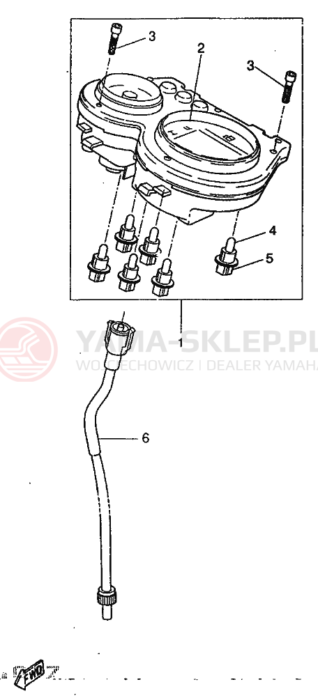 Schemat "licznik" do Yamaha YQ50