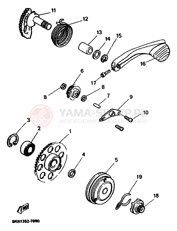 Schemat "rozrusznik" do Yamaha NEOS