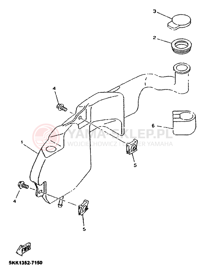 Schemat "ZBIORNIK OLEJU" do Yamaha NEOS