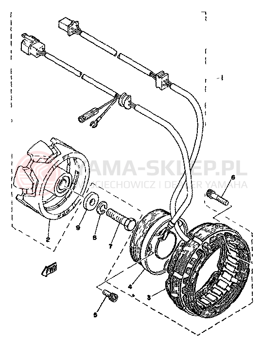 Schemat "alternator" do Yamaha XS250