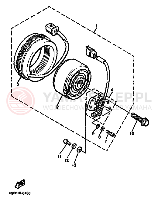 Schemat "alternator" do Yamaha XJ550