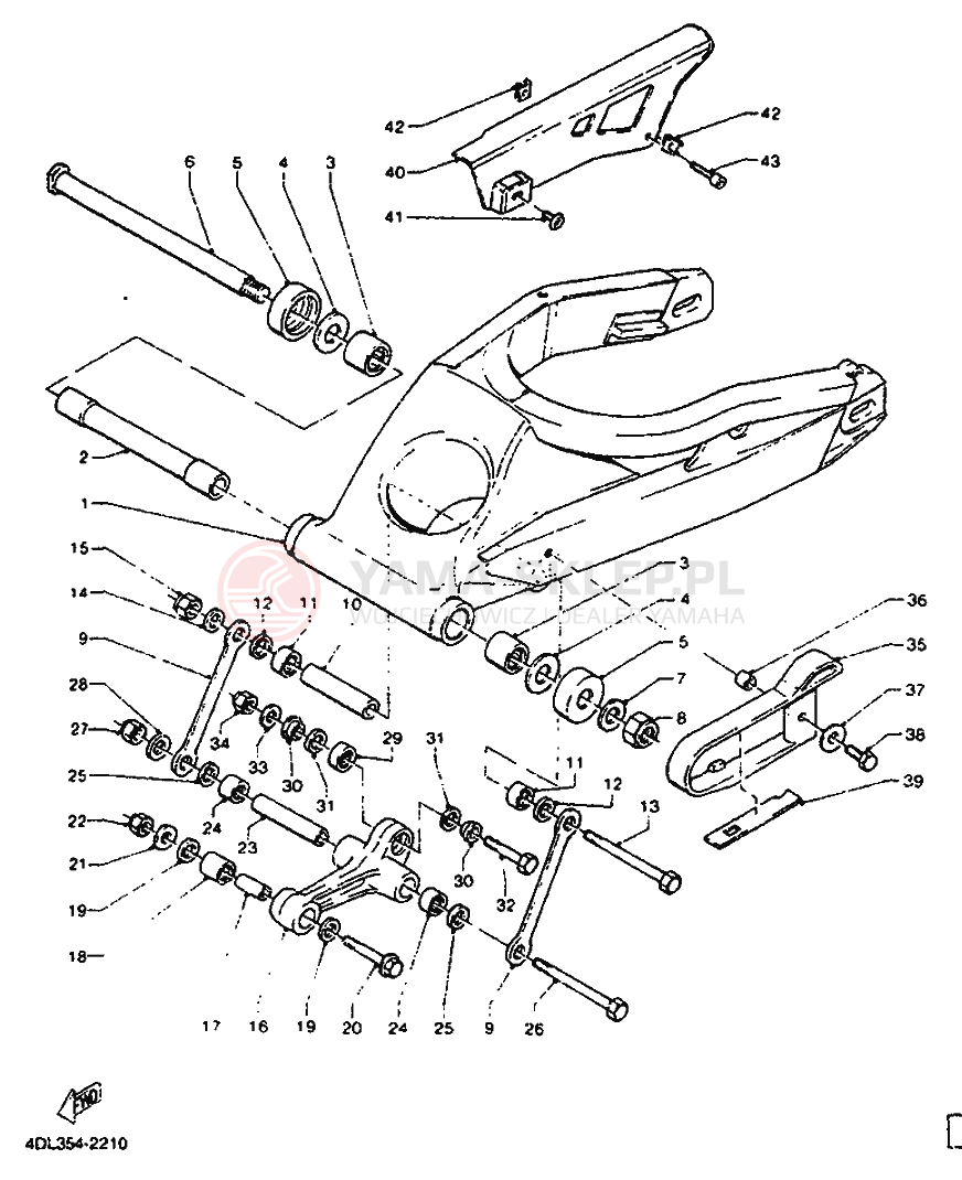 Schemat "wahacz" do Yamaha TZR125