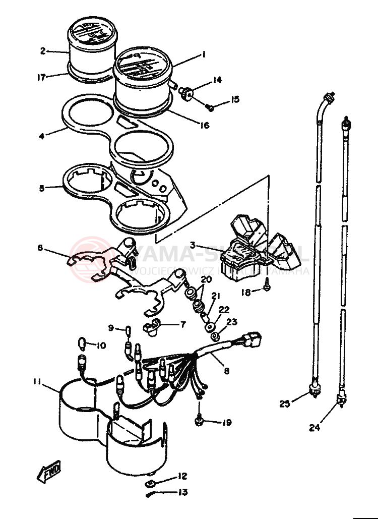 Schemat "licznik" do Yamaha TZR125