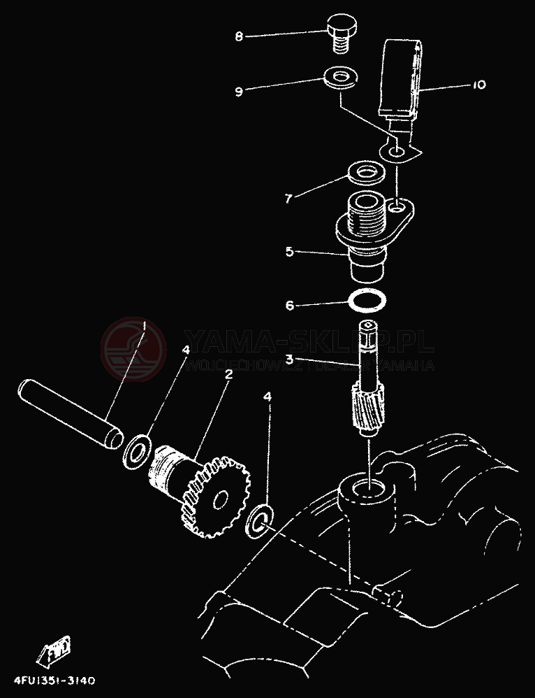 Schemat "Tryby licznika" do Yamaha TDR125