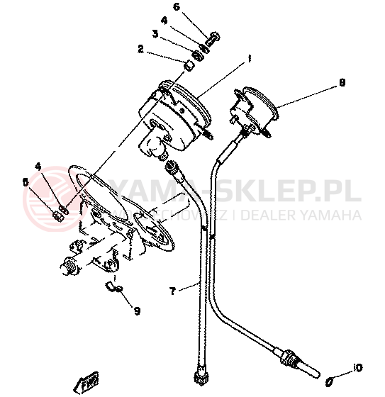 Schemat "licznik" do Yamaha TZ350F