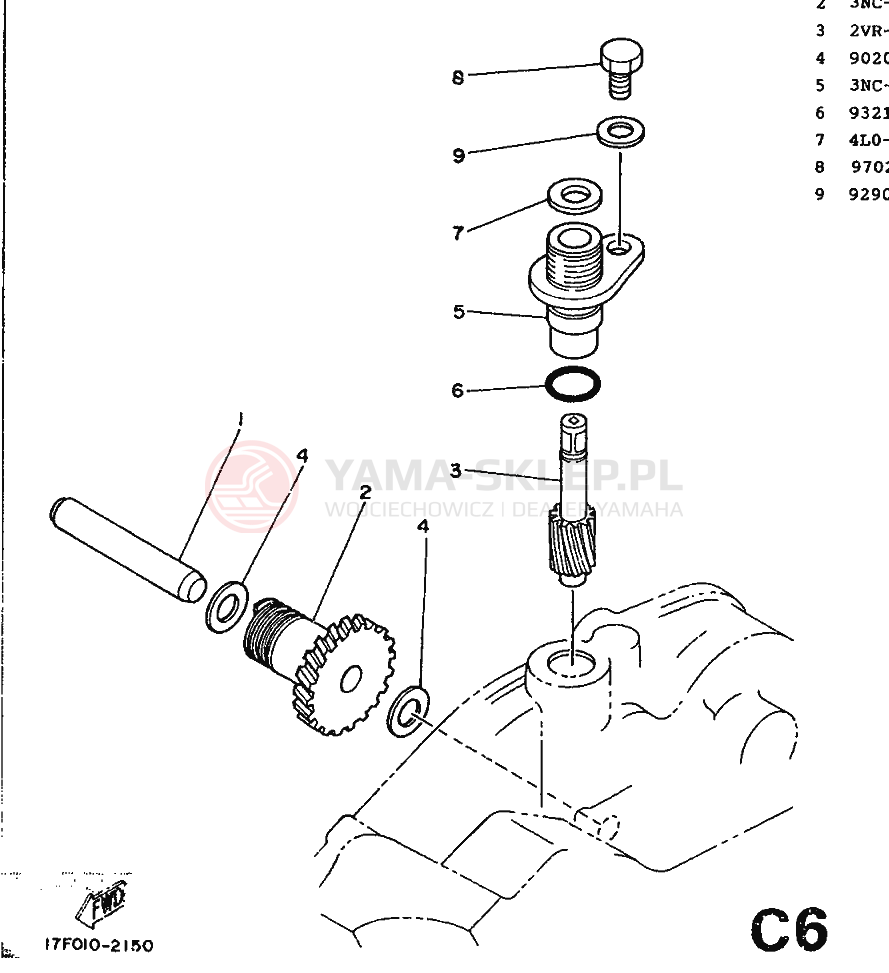 Schemat "Oświadczenie cenowe" do Yamaha DT125R