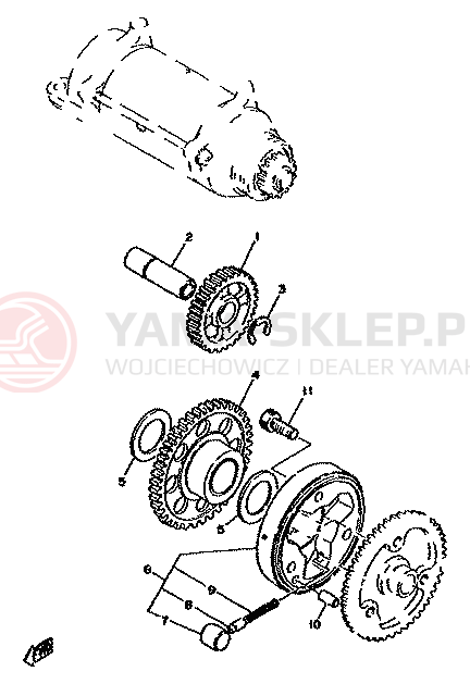 Schemat "rozrusznik" do Yamaha XS750