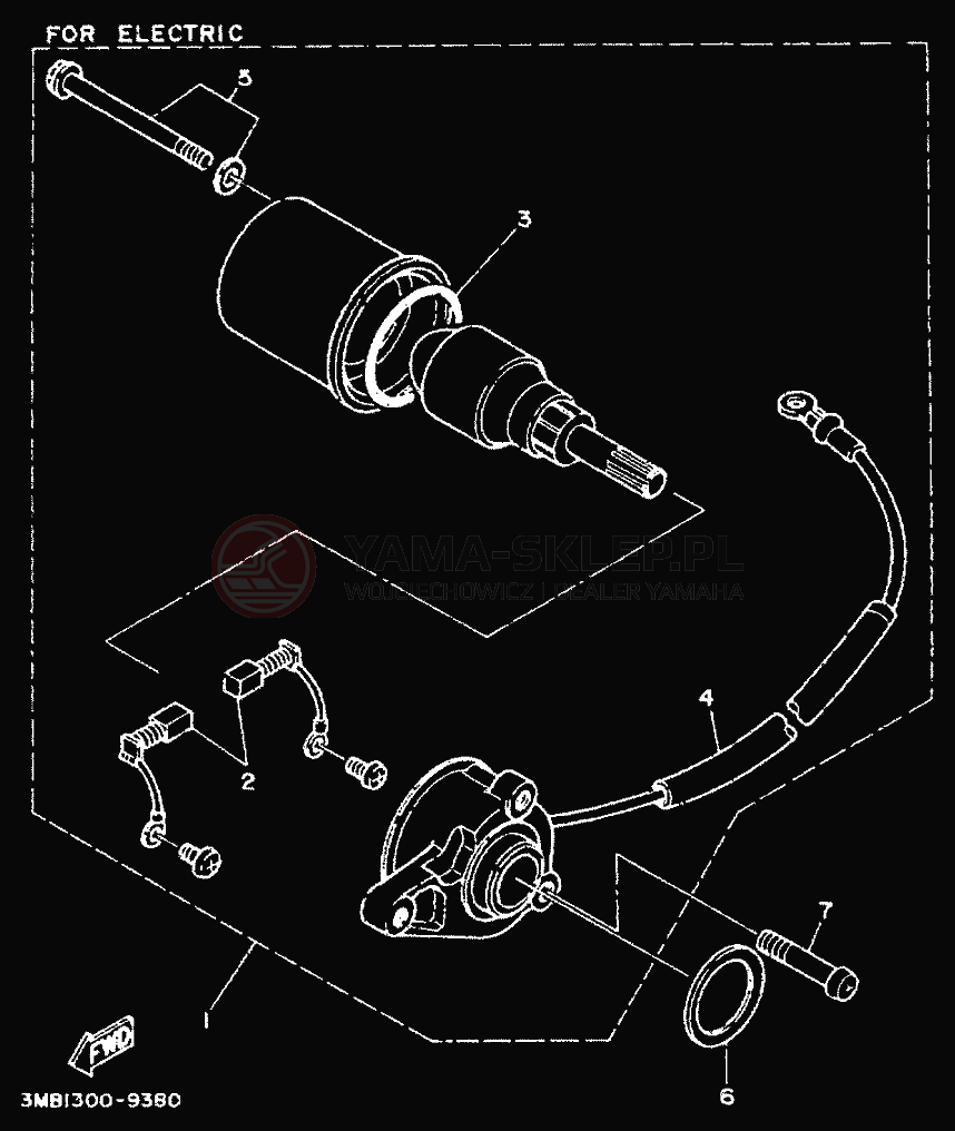 Schemat "rozrusznik" do Yamaha TDR125