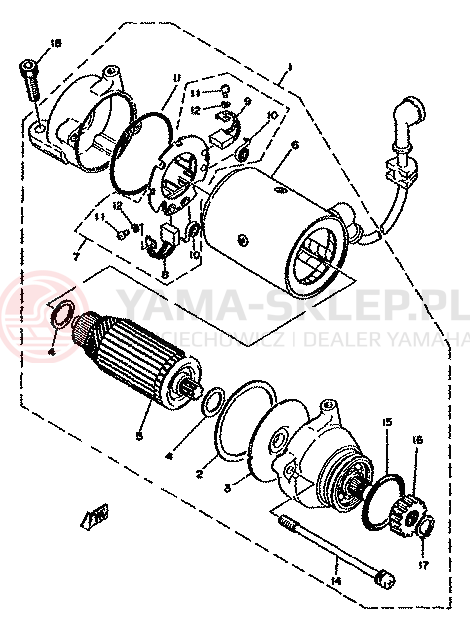 Schemat "rozrusznik" do Yamaha XS750