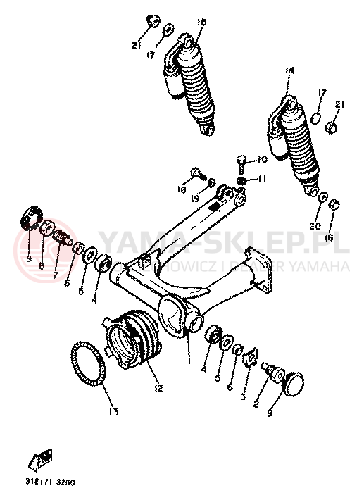 Schemat "wahacz" do Yamaha XJ900